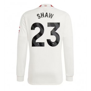 Manchester United Luke Shaw #23 Replica Third Stadium Shirt 2023-24 Long Sleeve